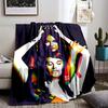 Pop Art Style Women Blanket for all seasons blanket lunch break throw gift