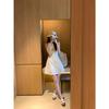 Vest dress girly temperament waist thin sleeveless a word short skirt women's summer casual elegance