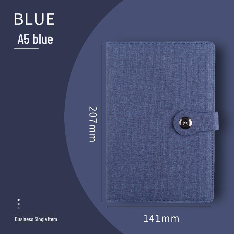 A5 Custom Logo Notebook with Premium Buckle Cover for Business Meetings Notebook