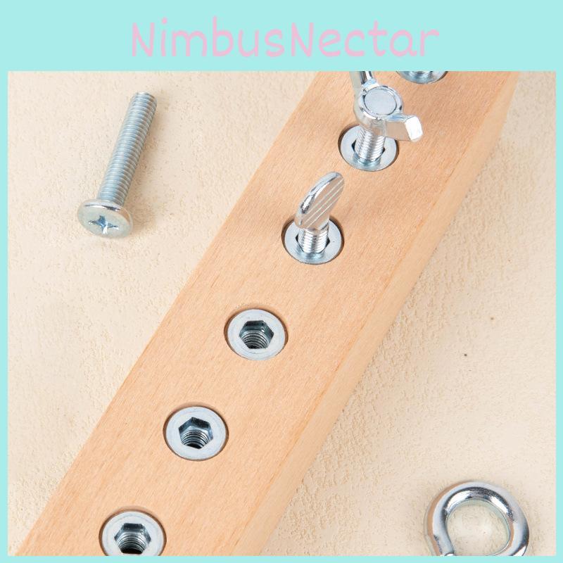 Wooden Screw Driver Toy For Kids Hand Eye Coordination Development Educational Montessori Play