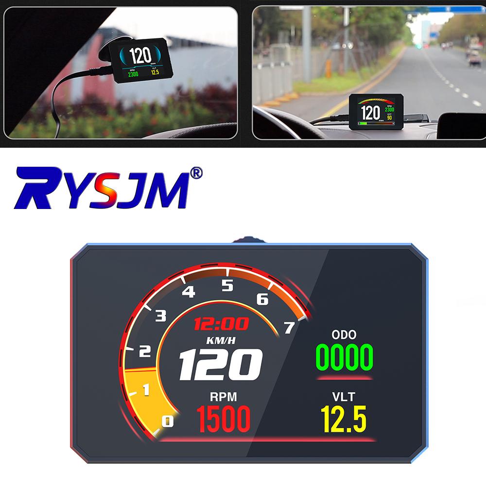 W02 HUD OBD2 GPS HUD Head-Up Display n-board Computer Windshield Projector Car Projector Digital Speedometer HUD