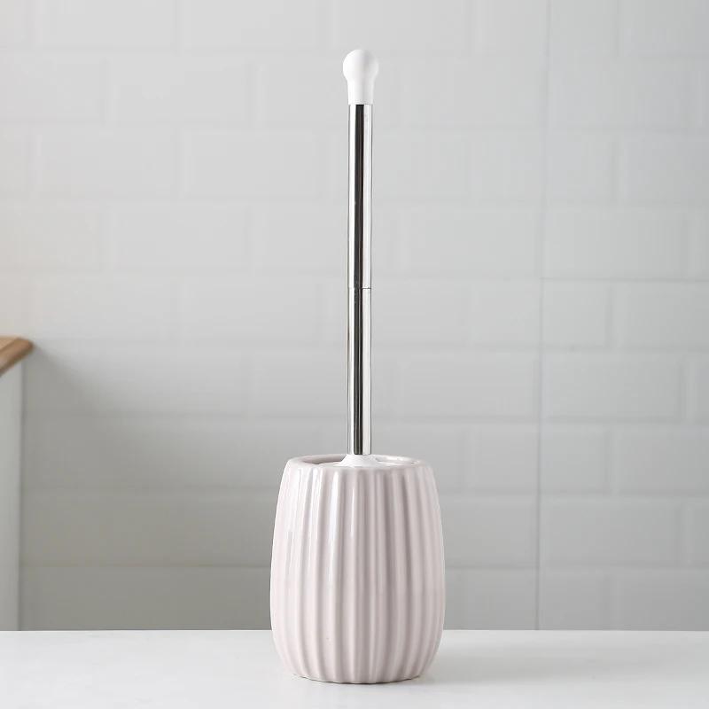 Ceramic Toilet Brush Household No Dead Corner Toilet Cleaning Toilet Long Handle Bathroom Accessories