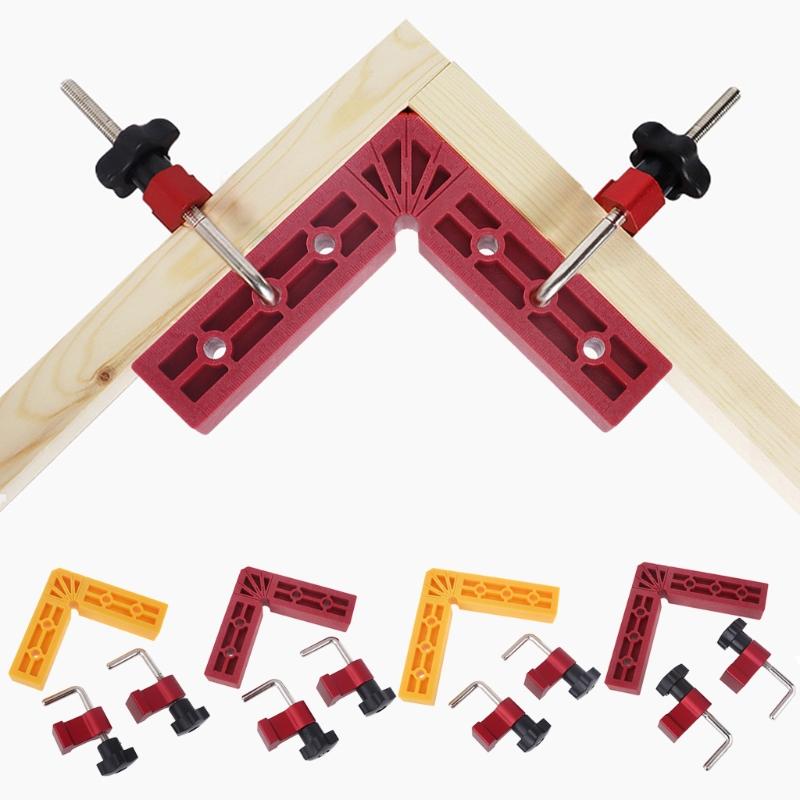 Plastic Positioning Squares Right Angle Clamps 90 Degree Corner Clamp Woodworking Tools for Wood Cabinets Best Gift for