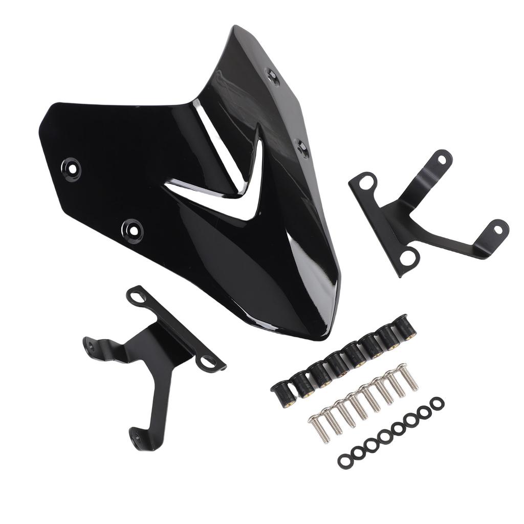 Motorcycle Wind Screen Spoiler High Strength Motorcycle Windscreen Sports Visor with Mounting Bracket Replacement for