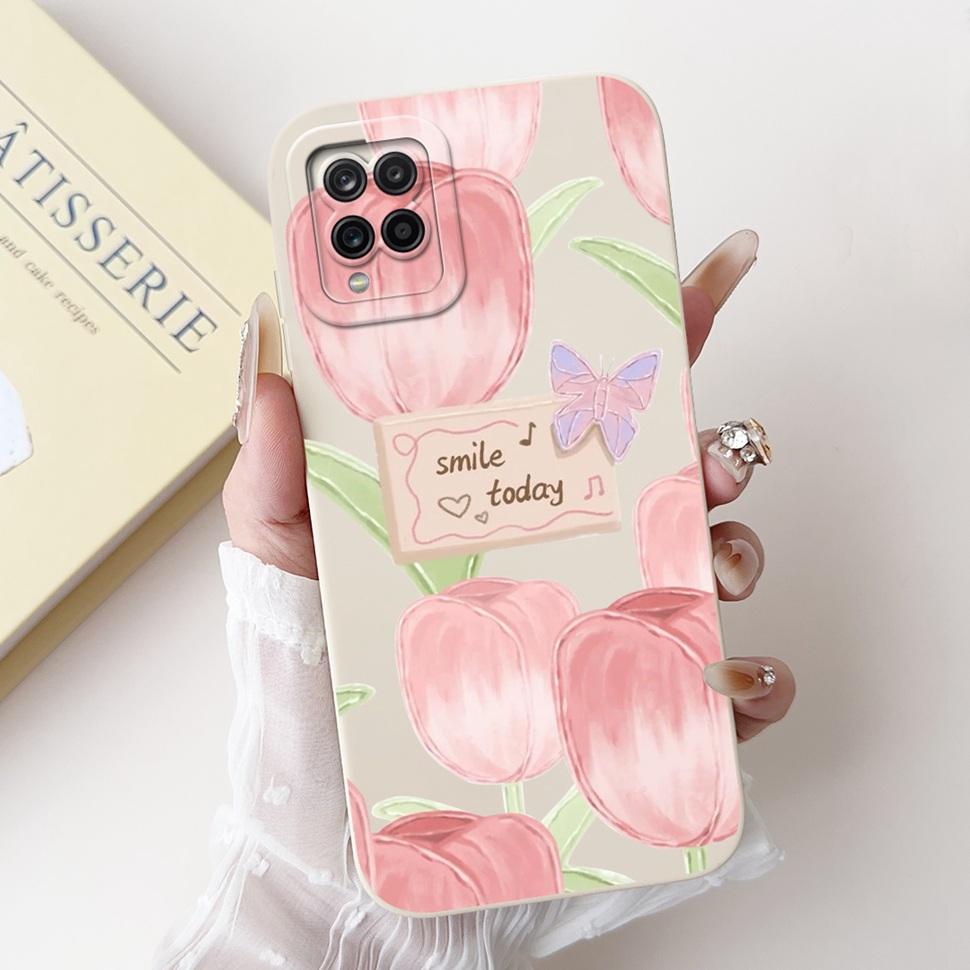 For Samsung Galaxy A12 Case Cute Cats Butterfly Soft Silicone Phone Cases For Samsung A12 A 12 GalaxyA12 ShockProof Back Cover