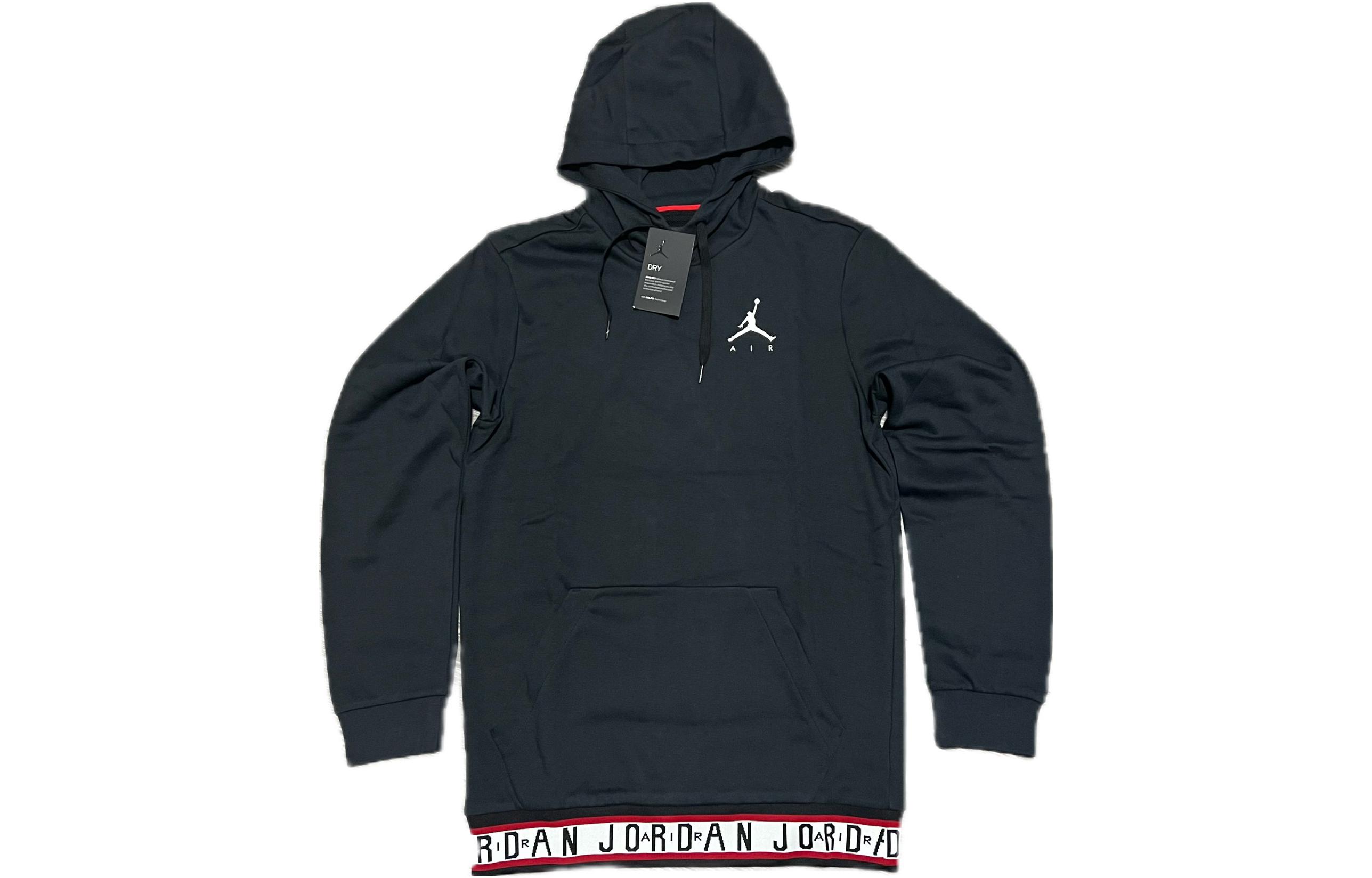 Jordan Sweatshirts Herren Schwarz Mit Kapuze Moderat Normal AR2252-010 L
