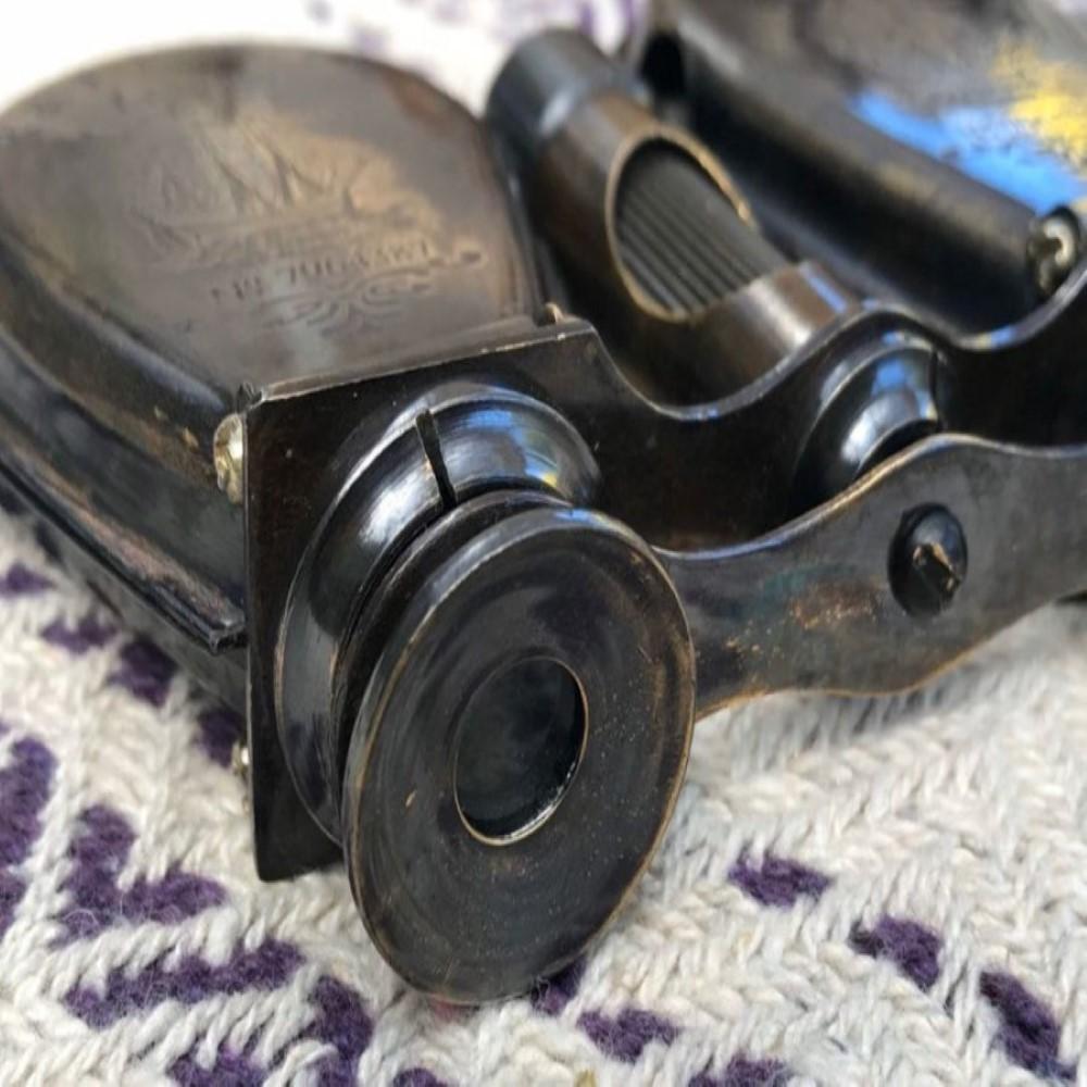 Vintage Mosiężny Luneta Szpiegowska Binokular – Ręcznie Robiony Antyczny Mosiądz, 10,16 cm