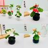 Lotus Plastic Potted Green Plant Potted Plant For Home Living Decor Room