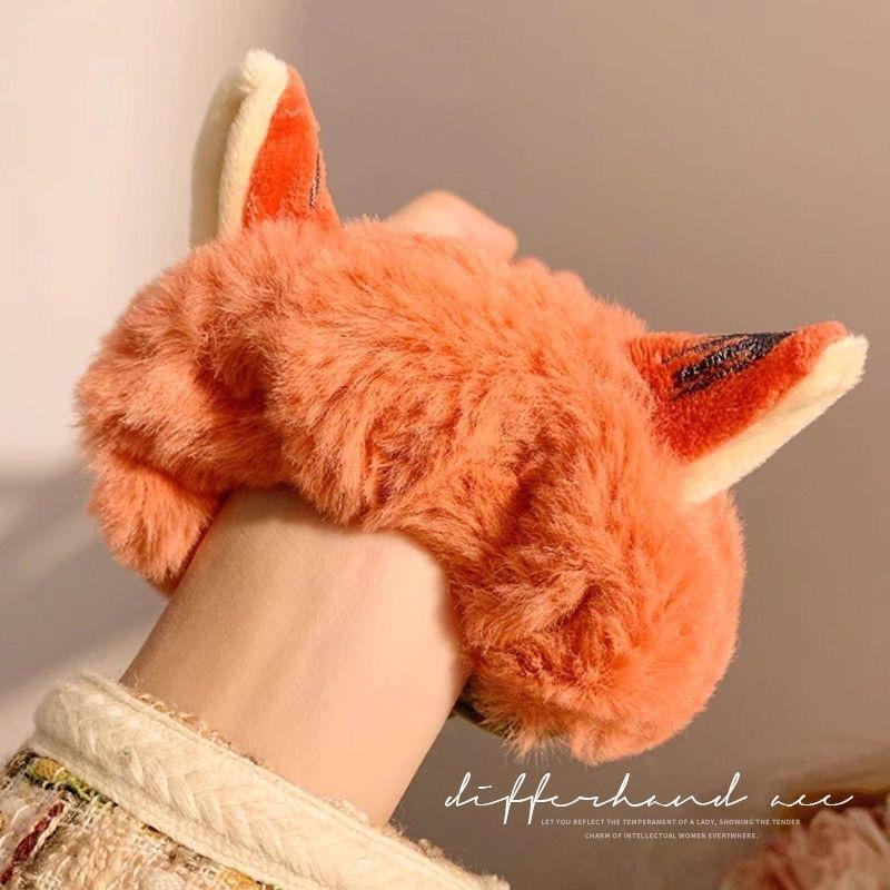 Autumn And Winter Plush Hair Band Cute Crazy Animal City Judinik Headband New High-End Rubber Band Large Intestine Ring