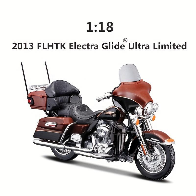 1:18 Scale 1999 FLHR Road King 2013 FLHTK Electra Glide Ultra Limited Collectible Diecast Motorcycle Models Weather Resistant Plastic Toy Vehicles 2013 FLHTK Electra