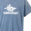 Balenciaga T Shirt Loose Fit Unisex Blue 739028TPVF24313