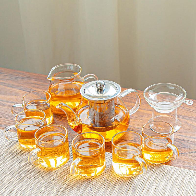 

Zhaoran 9-Piece Glass Kung Fu Tea Set