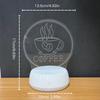 Retro coffee cup 3D night light, USB ambient desk lamp, study and bedroom decorative desk lamp, holiday gift night light.