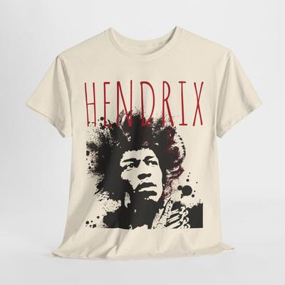 Hendrix vintage štýl silueta Unisex bavlnené tričko Unisex tričko