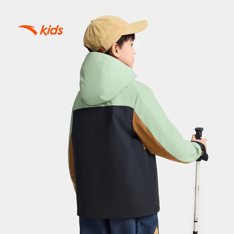 Anta Kids' Fleece Hooded Outdoor Jacket