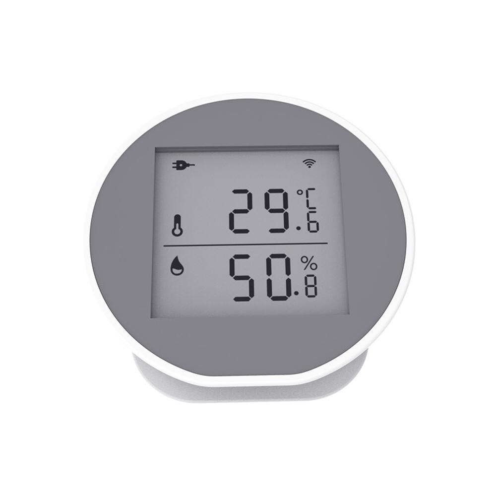 WiFi Temperature Humidity Sensor NaIntelligent Hygrothermograph Meter with High and Low Temperature Alarm Function Compatible with   and  Hom