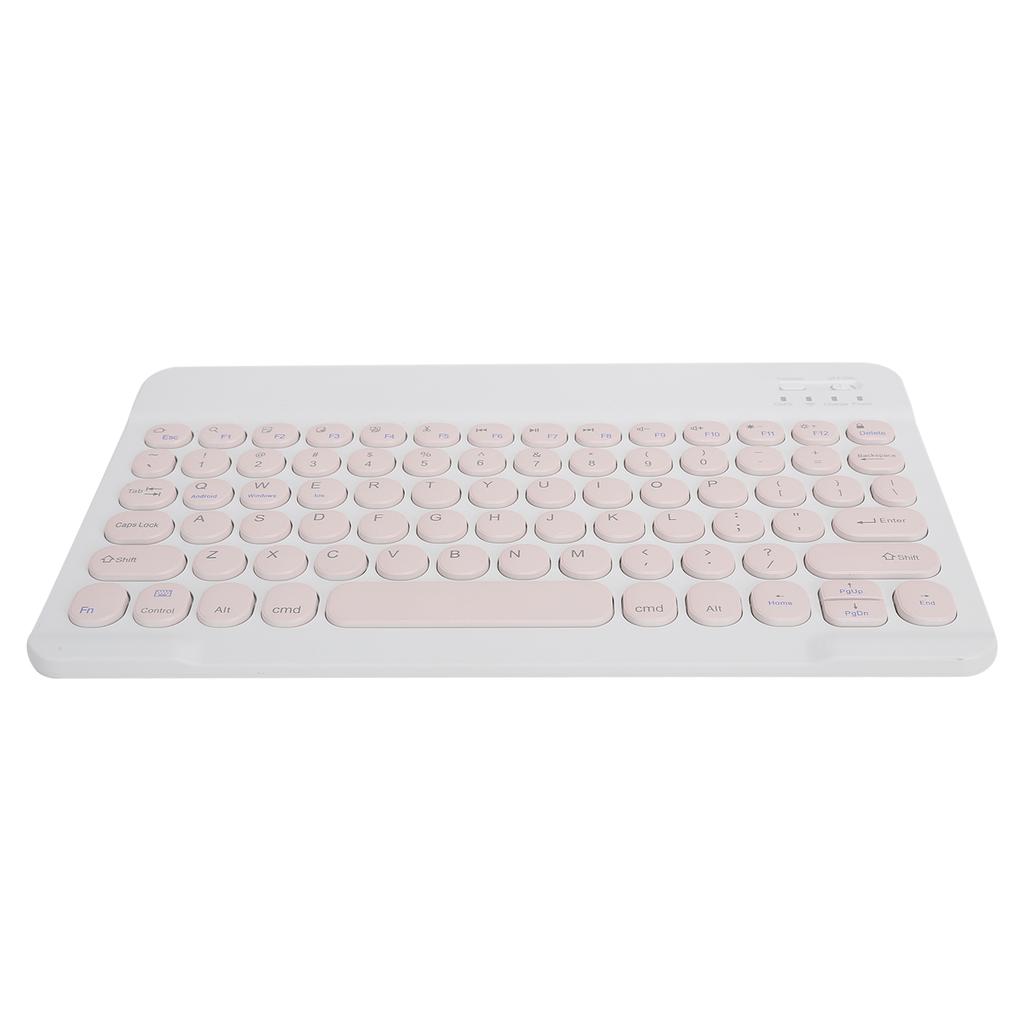 Wireless Bluetooth Keyboard Tablet Smartphone Computer Accessories Round Cap 10in