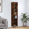 Vidaxl Tall Cabinet, Smoked Oak, 34.5X34X180 Cm
