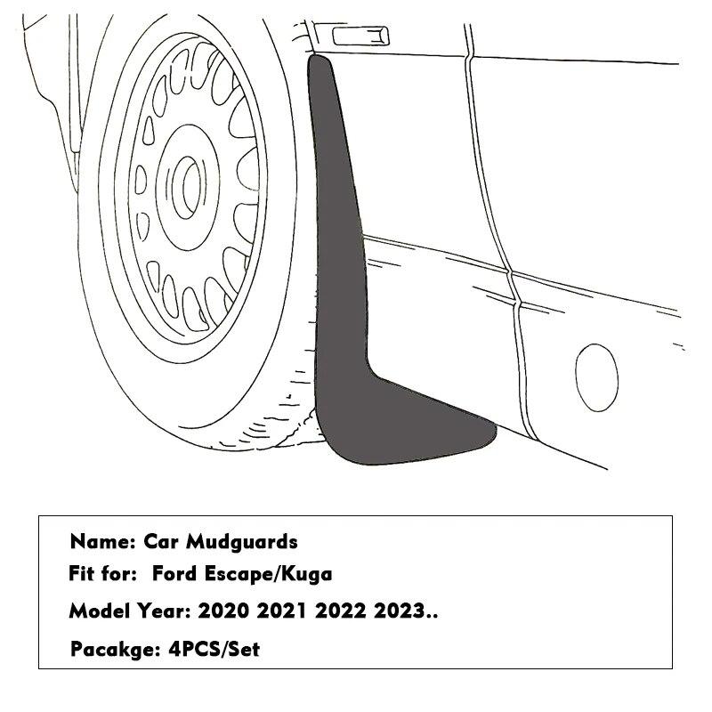 Für Ford Escape Kuga 2022 2023 Auto Schmutzfänger Schmutzfänger Kotflügel Kotflügel Tuning Splash Duraflap Schutz Zubehör