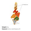 Cute Colorful Oil Dripping Small Pendant Multi-Style Cartoon Pendant Rainbow Smiley Face Love Diy Jewelry Accessories