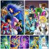 Klasické Anime Saint Seiya Tisk plakátu Japonsko Kreslený film Panna Zlatý rytíř Malba na plátně Nástěnné umění Obrázek Obývací pokoj Domácí dekorace