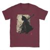 TShirts Unisex Samurai Cat Leisure Pure Cotton Tee Shirt Round Neck Short Sleeve T Shirt Plus Size Clothing