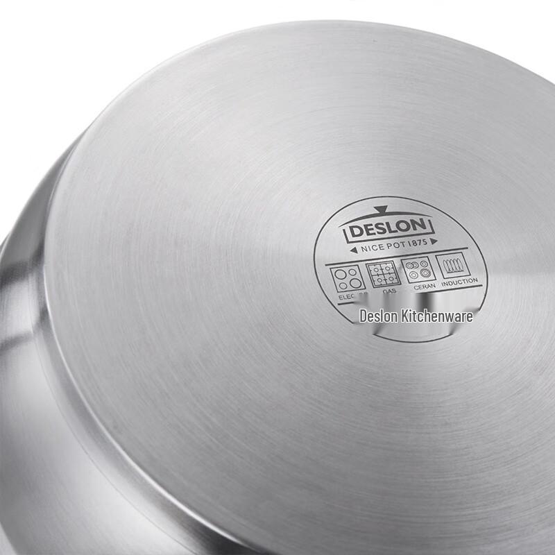 DESLON 28cm 2-lagiger Edelstahl-Dampfgarer Topf