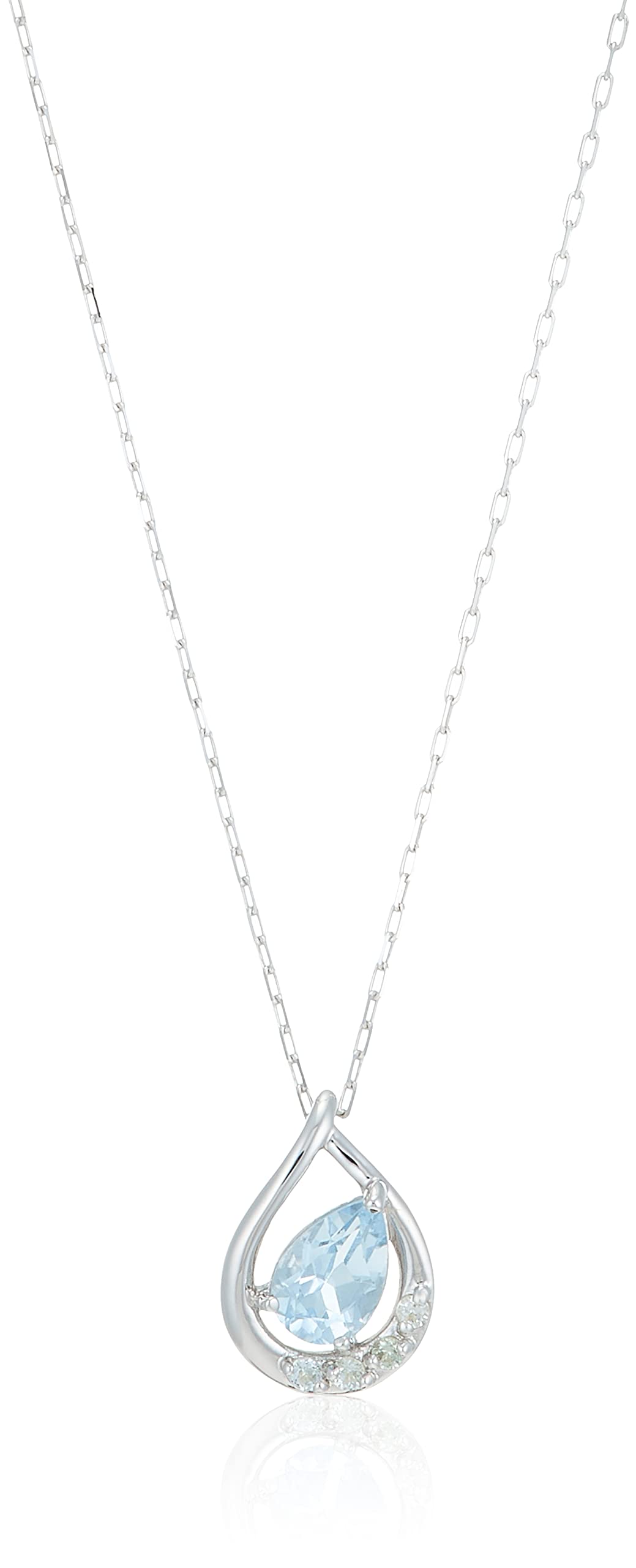 

Topaz K10 White Gold Necklace 112226123202 [Yondo Sea] Women s