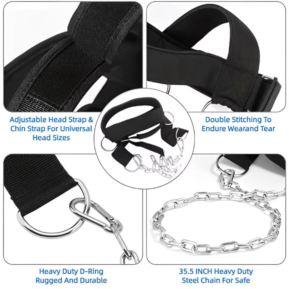 1PCS Head Neck Training Harness Body Strengh Exercise Cervical Spine Strap Adjustable Power Gym Fitness Weight Bearing Cap