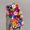 Colorful Retro Floral Glossy Film Hard PC Phone Case for Xiaomi Redmi Note 15 13 12S 12 11S 11 10 9 Pro Plus Max 4G 5G