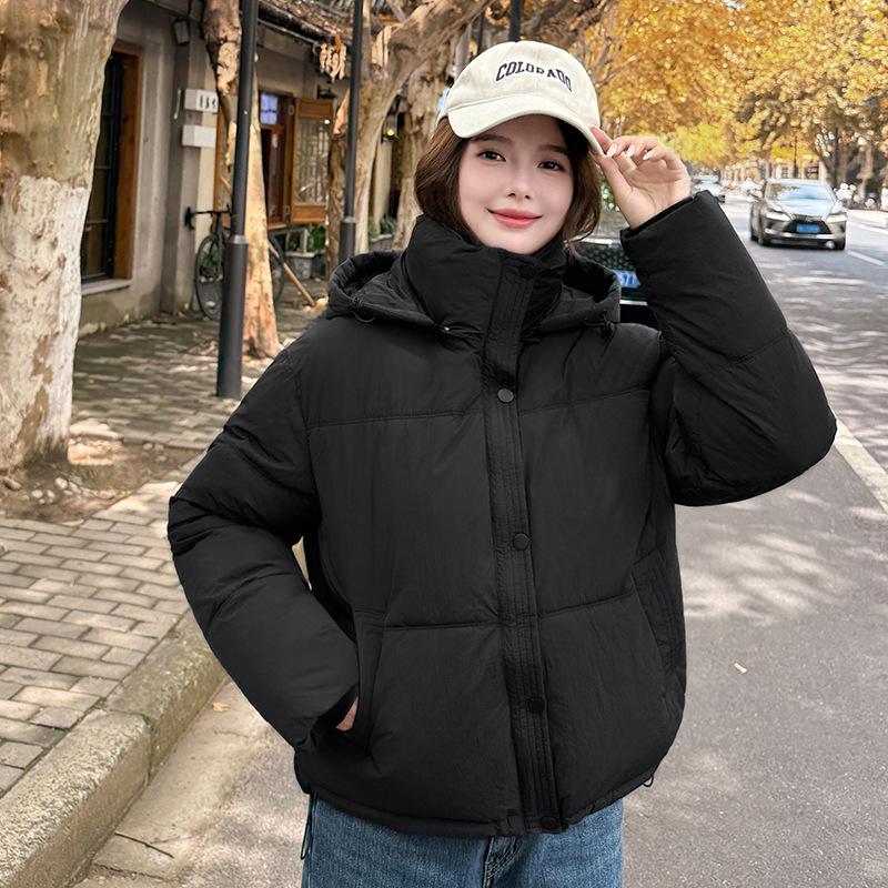 European Station down cotton-padded clothes women's winter new loose and thickened cotton-padded jackets design sense versatile bread clothes