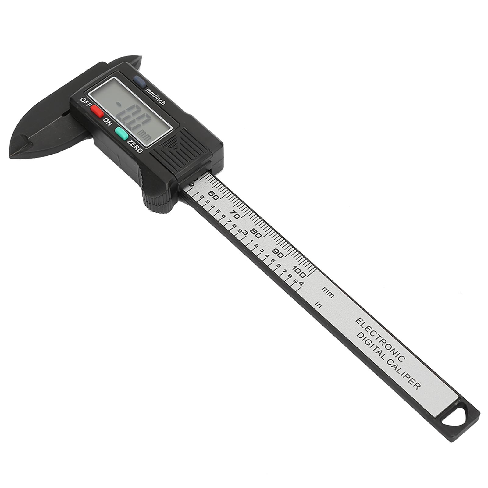 

Practical 100 mm Plastic Electronic Digital Caliper with Large LCD Screen (Without Battery)
