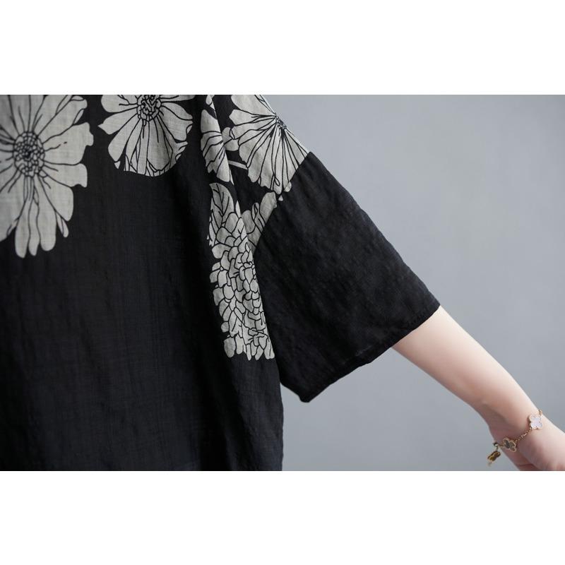 DIMANAF 2026 Plus Size New T-Shirt Women Print Loose Casual Casual Lady Tops Tees Shirts Oversize Summer