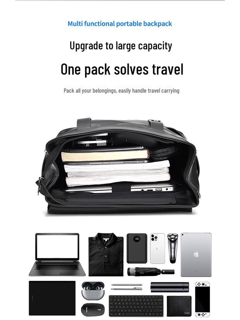 Men's Cross-Border Water-Resistant Laptop Backpack for College and Travel