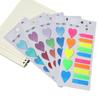 PET Extra Thin Classification Index Marking Stickers - Colored, Translucent, Long Strips for Students