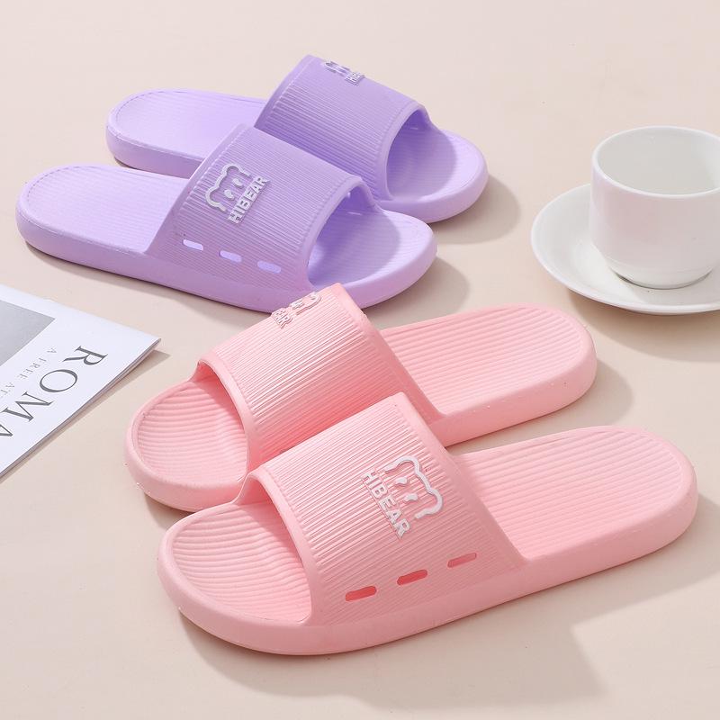 Women's Non-slip Rubber Sole Summer Slippers for Indoor Bathroom Use