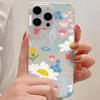 Soft TPU Matte Flower Phone Case for iPhone 13 Funda iPhone 11 14 15 Pro Max 14 Plus 12 Mini 13pro 13promax Transparent Covers
