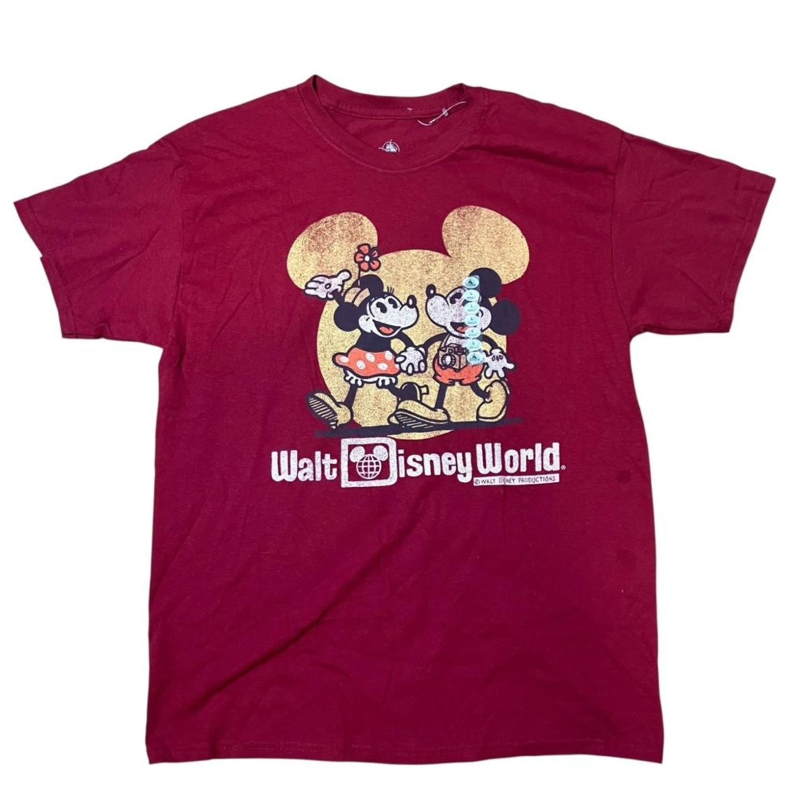 Walt Disney World T-Shirt Men’s L Red Cotton Mickey Minnie Mouse Retro *Read XXXXL