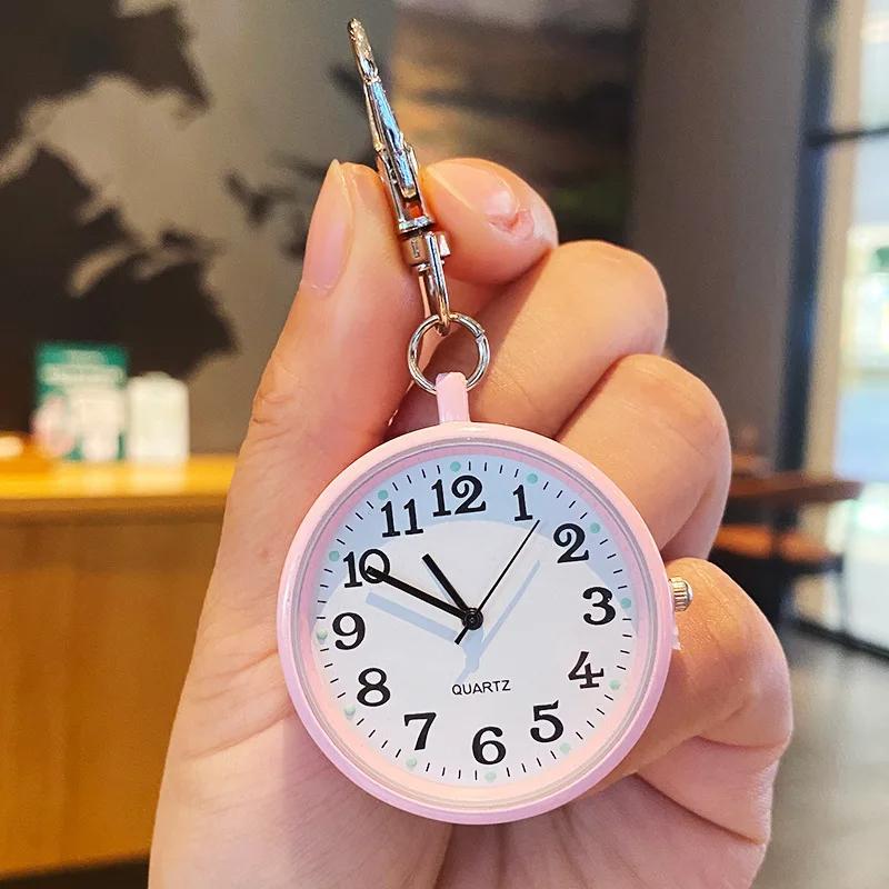 Mini Fashion Nurse Watch With Keychain Time Reminder Doctors Student Exam Quartz Watch Medical Vintage Watch Child Gift