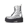 Ботильоны Tommy Jeans Tjw Flatform Zip Up Metallice EN0EN02403 Gray