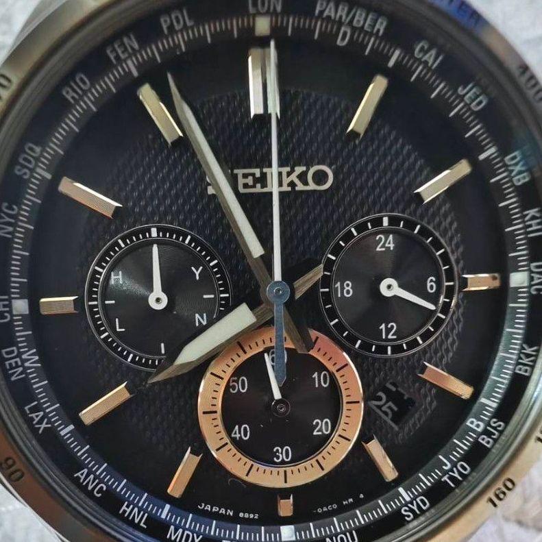 [Junk item] SEIKO Seiko watch black