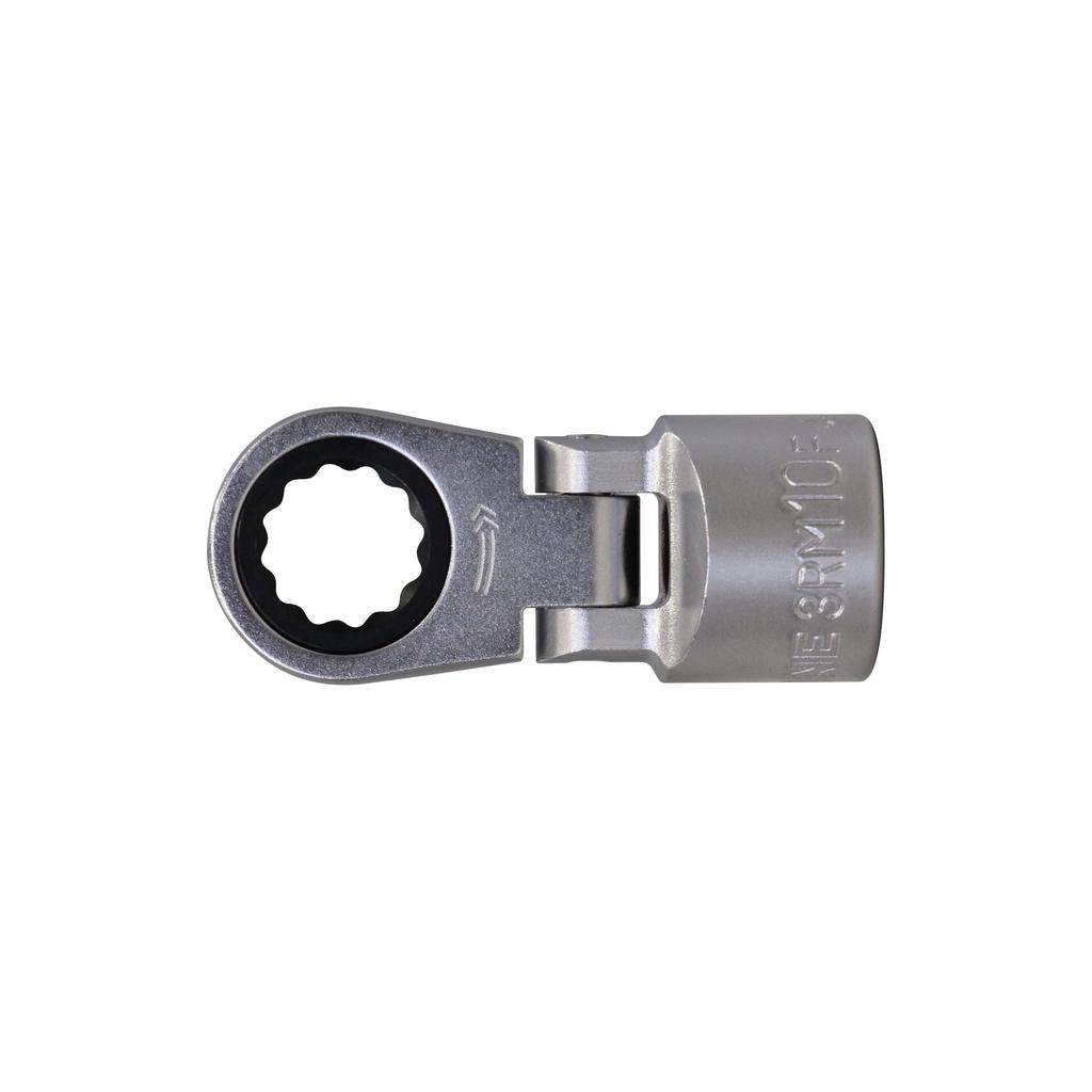 TONE Flex Ratchet Combination Socket 10mm Hex Size 3RM-10F, 9.5mm (3/8") Drive,
