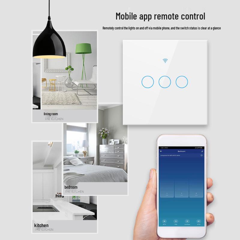 Tuya Smart WiFi Touch Switch with Universal Alexa & Google Voice Control