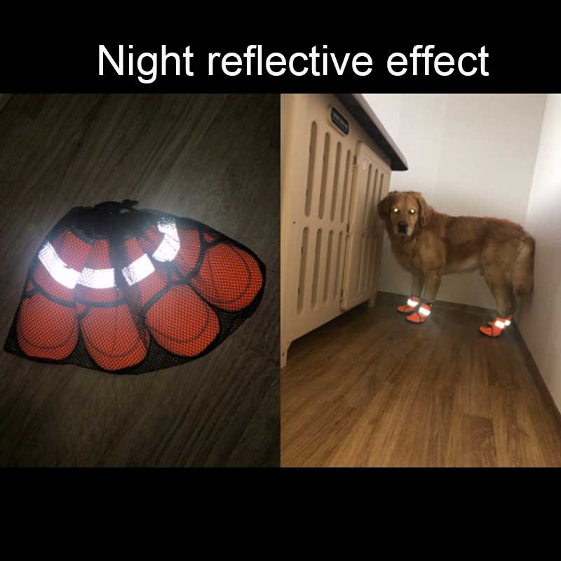 Big Dog Shoes Winter Pet Puppies Footwear Rain Snow Waterproof Booties Anti-Slip Shoes for Small Large Dogs Pet Products