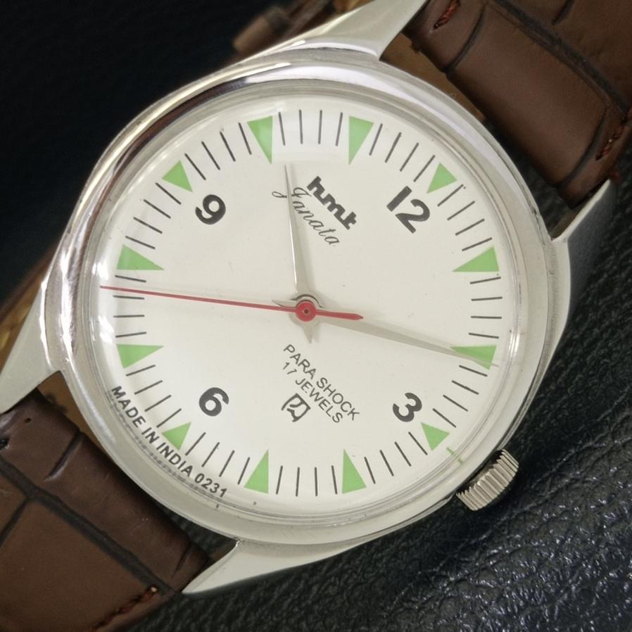 

HMT JANATA INDIAN HAND-WINDING MENS WHITE DIAL WATCH a430268-2 R102-a430268