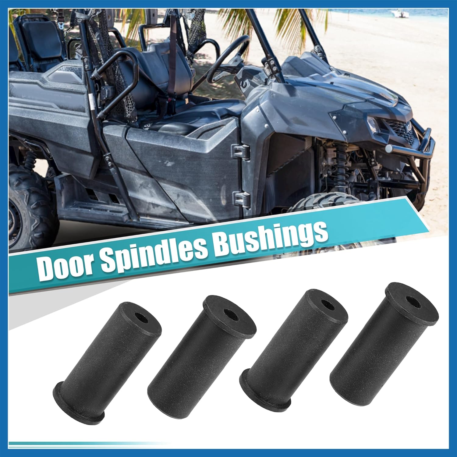 4 Pcs Upgrade Door Bushings kit Door Shaft Bushings Door Pin Liners for Honda Pioneer 1000-3 700-3 2013-2021 Door Spindle Bushings Item Replacement