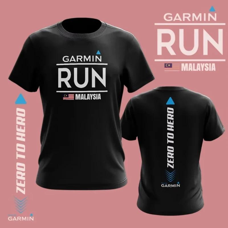 

2026 New Tee Fashion Garmin Cotton T Shirt Baju Garmin Microfiber Sesuai Untuk Aktiviti Bersukan Unesix Oversize T-shirt S білий