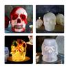 1 Pcs Scarface Skull Glue Mold Skull Silicone Candle Mold Halloween Diy Candle Molds for Candle Making Candle Mold