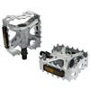 Wellgo Old School BMX MTB Bear Trap 1/2" Bicycle Pedals, Silver, WE3039