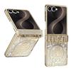 Samsung Galaxy Z Flip 8 Case, Mechanical Legend, with Glass for External Screen, Gold
